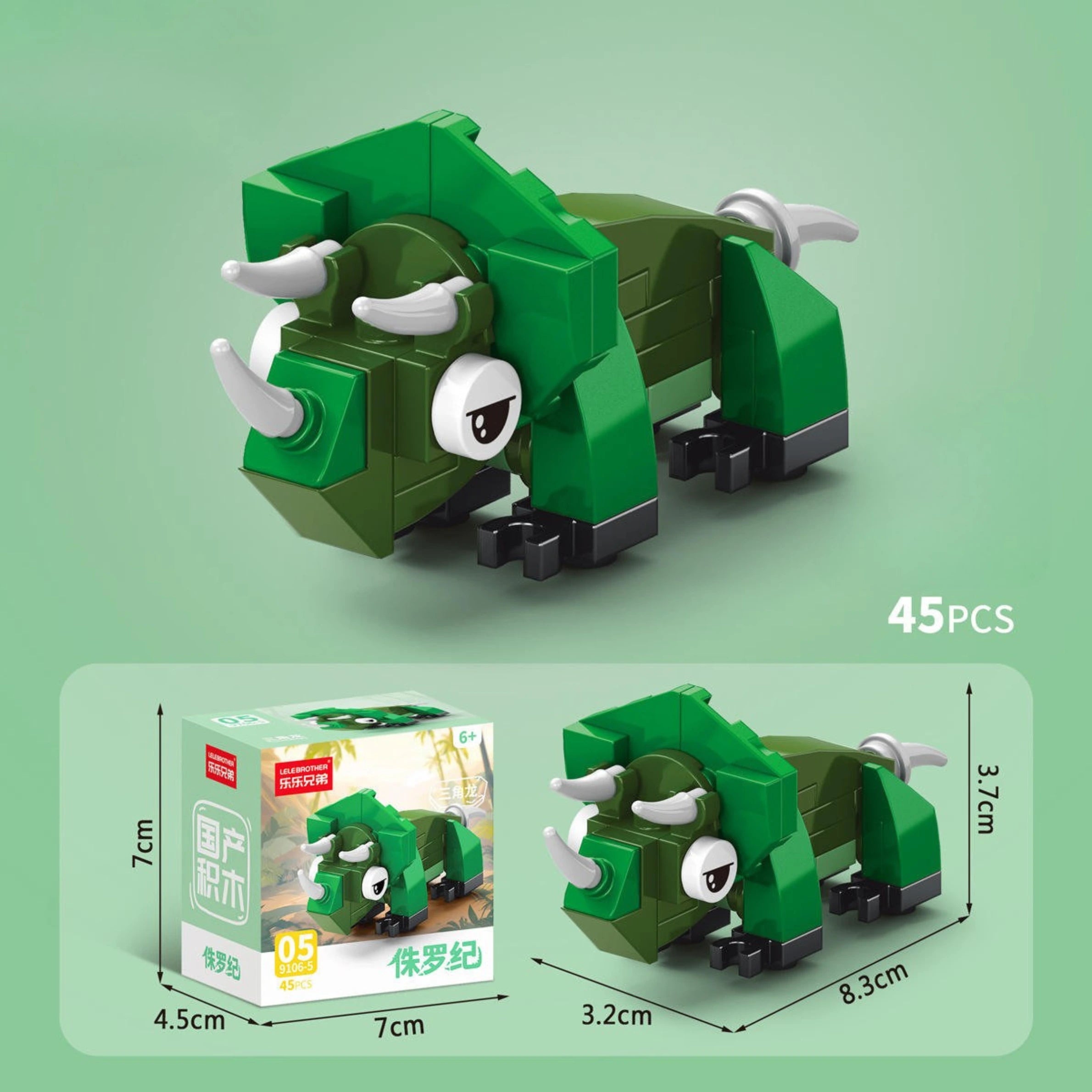 Dimensions and packaging of the Tricera Building block.