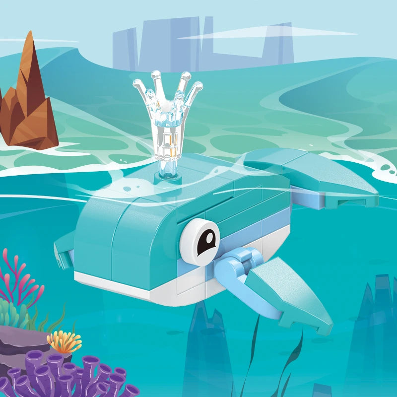 Image of a AquaSprout Whale Builder Building Block .