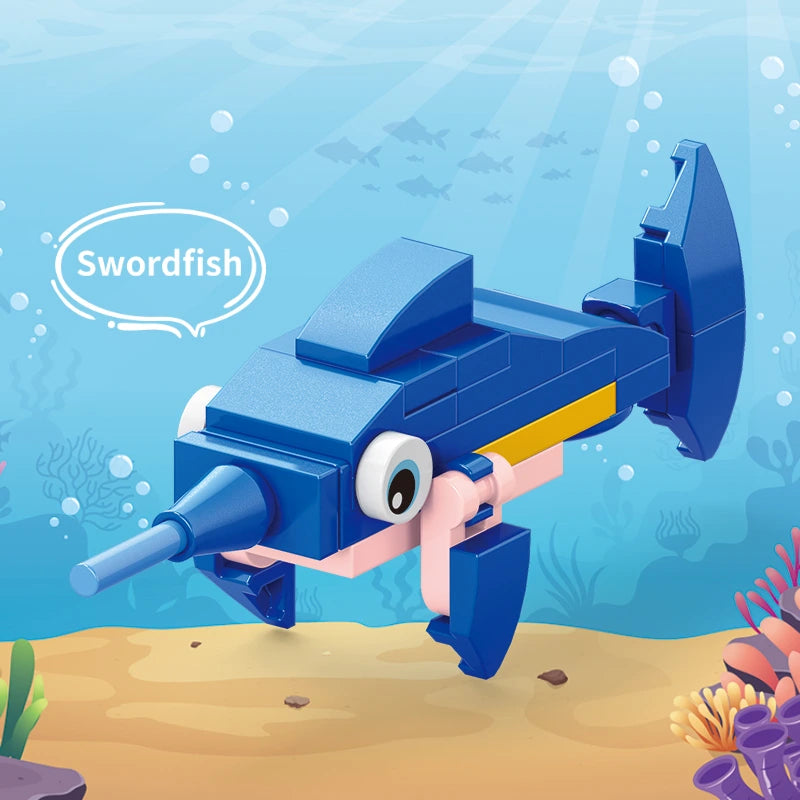 Image of a SplashBlade Swordfish Building Block.