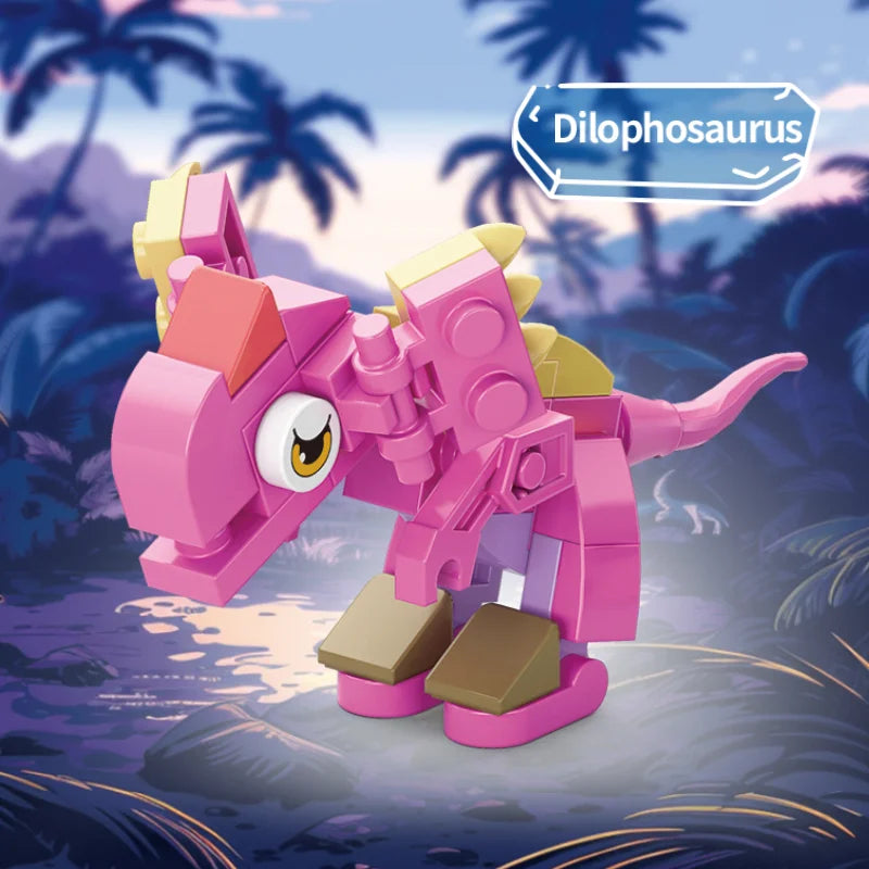 Image of Pink Crest building block.