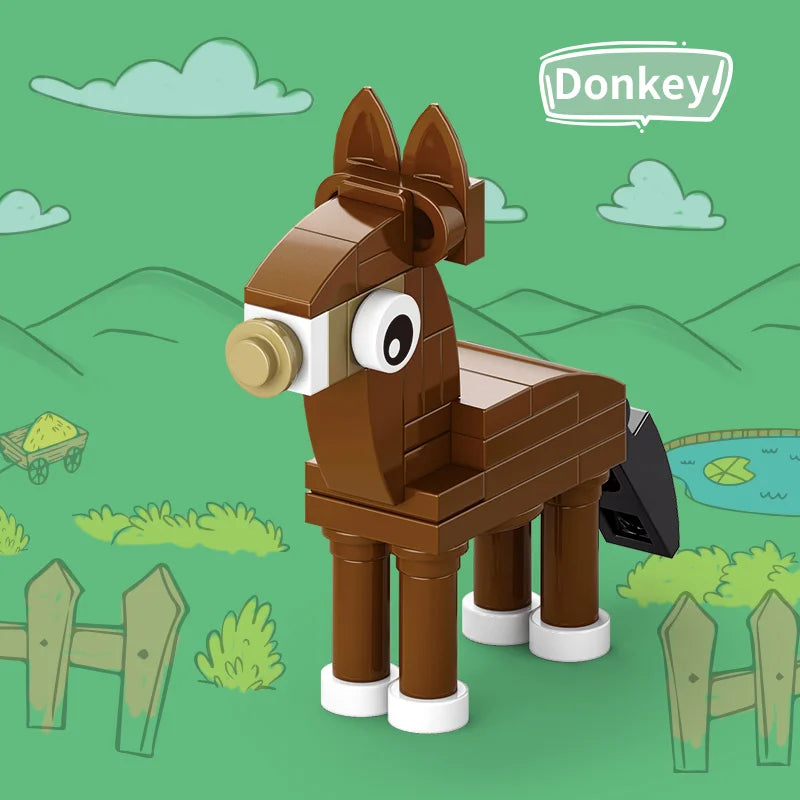 image of a Donkey Building Block 