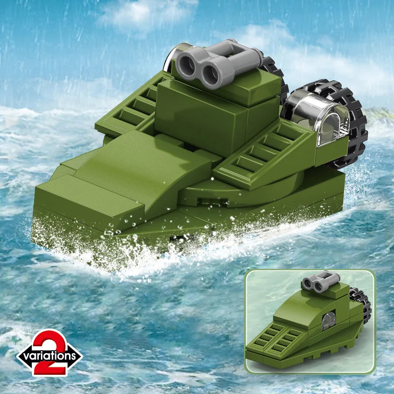 Image of a green river raider toy.