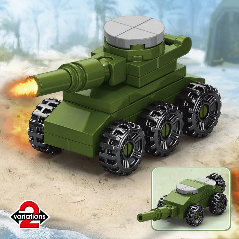 Image of the battle blitz tank building block.