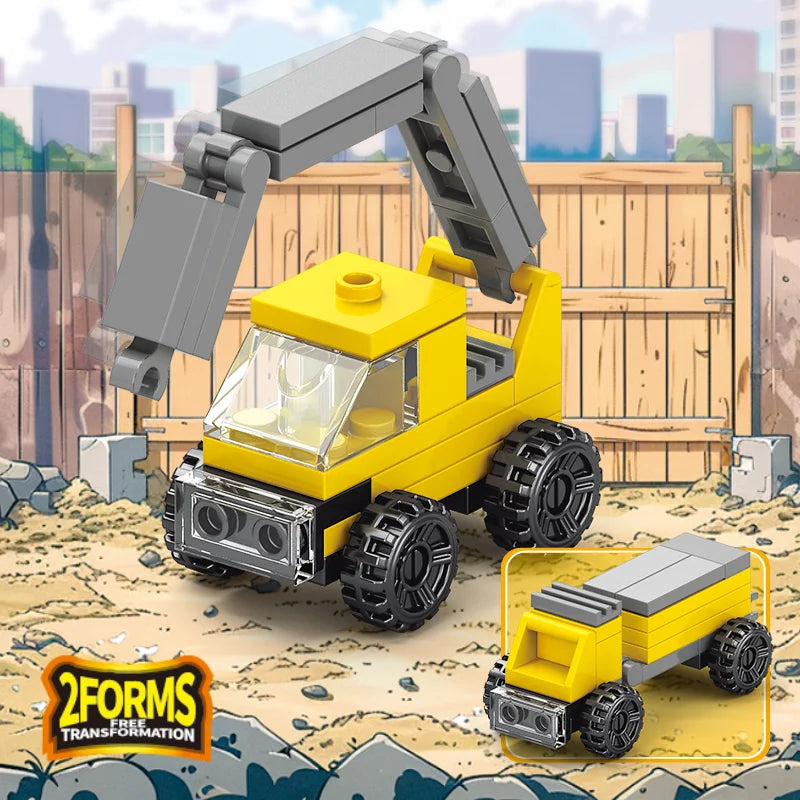 Concrete Pump Truck Building Block (1Pc)