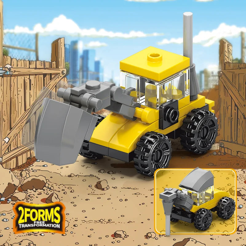 Excavator Building Block (1Pc)