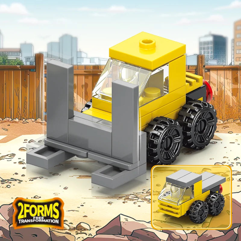Forklift Building Block (1Pc)