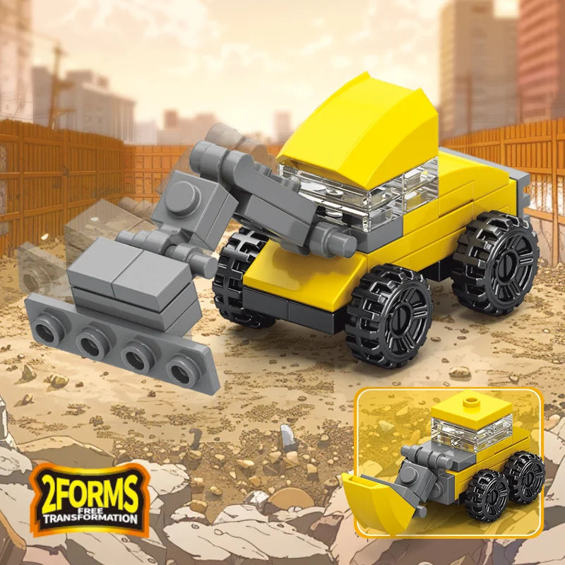 Excavating Machine Building Block (1Pc)