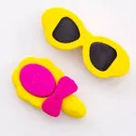 Fancy Mirror and Sunglasses Eraser (1pc)