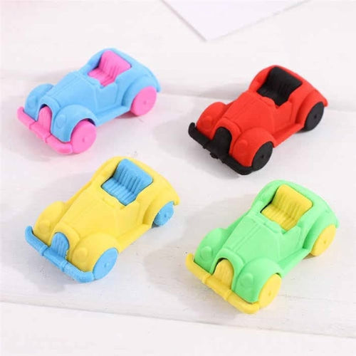 Multicolor Car Rubber Pencil Eraser
