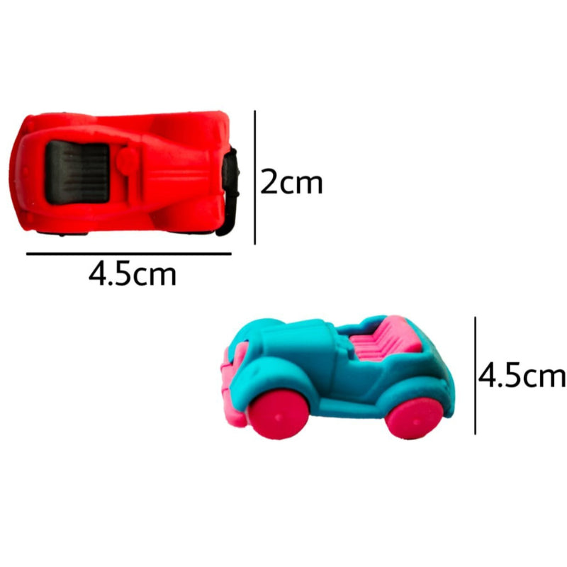 Multicolor Car Rubber Pencil Eraser(1Pc)